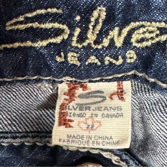 Silver Jeans Santorini Capri Pants Womens Size 28 Blue Low Rise Cropped Casual - Picture 10 of 12